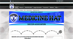 Desktop Screenshot of medicinehatsoccer.com